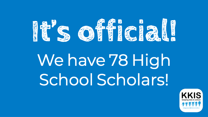 It’s official, we have 78 High School Scholars!