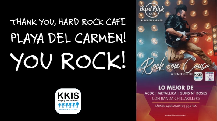 Education rocks at Hard Rock Cafe Playa del Carmen!