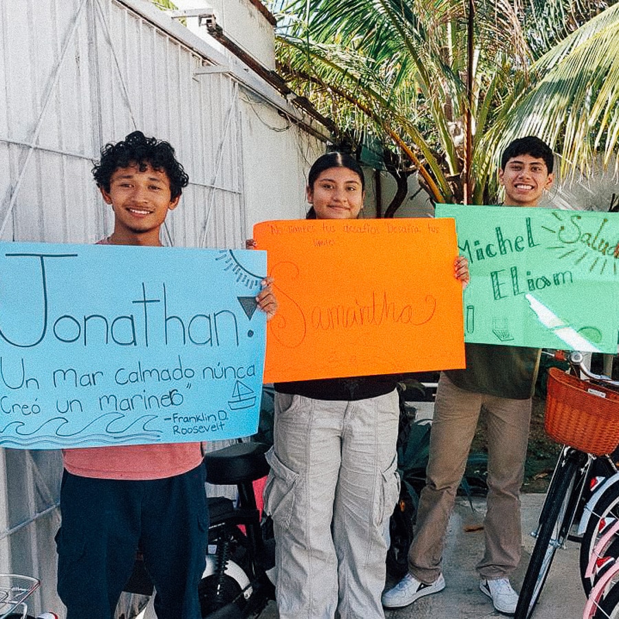 Eloquest donated Bikes in Cancun for KKIS Students